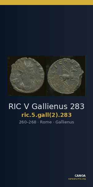 RIC V Gallienus 283 — CANOA