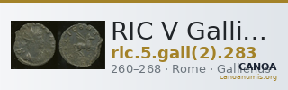 RIC V Gallienus 283 — CANOA