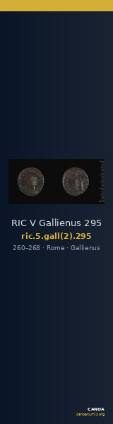 RIC V Gallienus 295 — CANOA