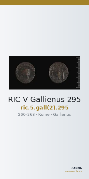 RIC V Gallienus 295 — CANOA