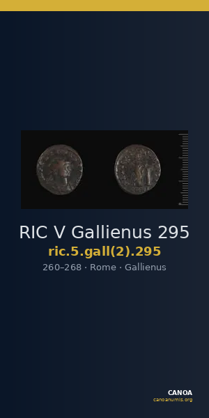RIC V Gallienus 295 — CANOA