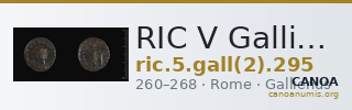 RIC V Gallienus 295 — CANOA