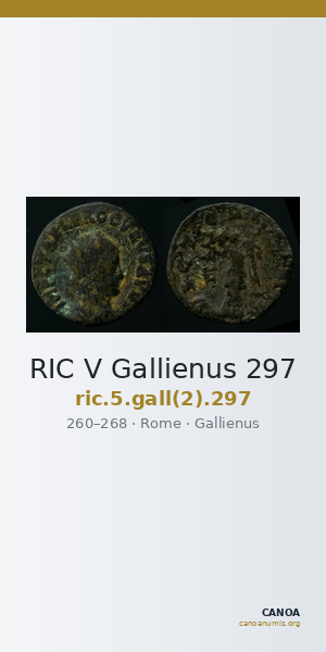 RIC V Gallienus 297 — CANOA