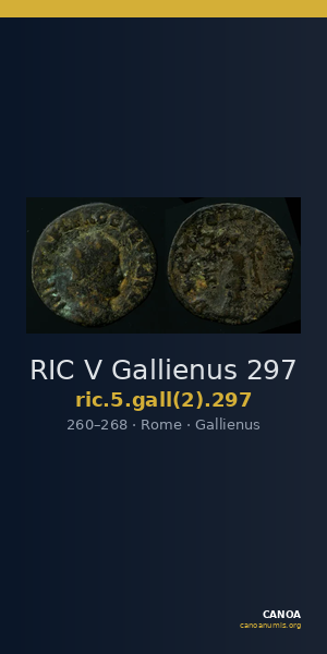 RIC V Gallienus 297 — CANOA