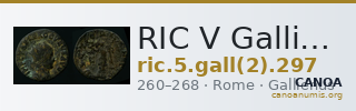 RIC V Gallienus 297 — CANOA