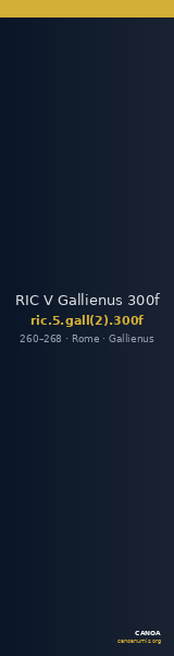 RIC V Gallienus 300f — CANOA