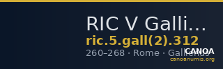 RIC V Gallienus 312 — CANOA
