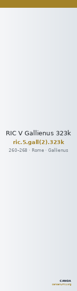 RIC V Gallienus 323k — CANOA