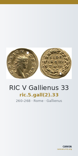 RIC V Gallienus 33 — CANOA