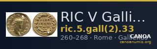 RIC V Gallienus 33 — CANOA