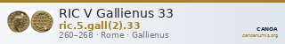 RIC V Gallienus 33 — CANOA