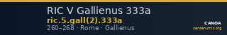 RIC V Gallienus 333a — CANOA