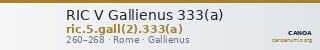 RIC V Gallienus 333(a) — CANOA