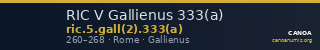 RIC V Gallienus 333(a) — CANOA