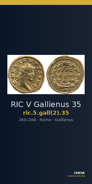 RIC V Gallienus 35 — CANOA