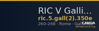 RIC V Gallienus 350e — CANOA