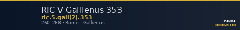 RIC V Gallienus 353 — CANOA