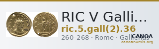 RIC V Gallienus 36 — CANOA