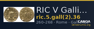 RIC V Gallienus 36 — CANOA