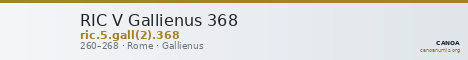 RIC V Gallienus 368 — CANOA