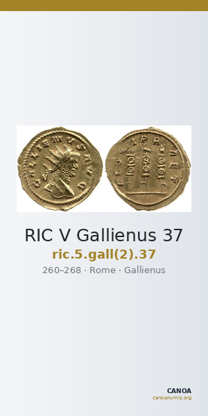RIC V Gallienus 37 — CANOA