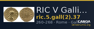 RIC V Gallienus 37 — CANOA