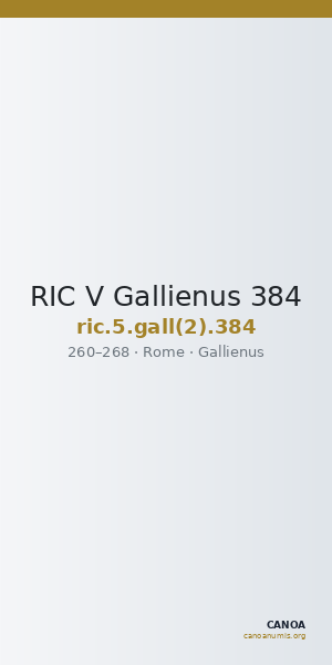 RIC V Gallienus 384 — CANOA