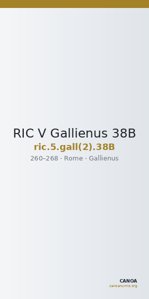 RIC V Gallienus 38B — CANOA