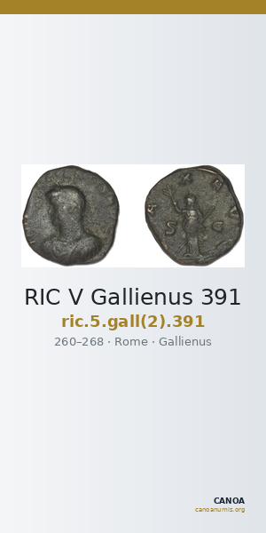 RIC V Gallienus 391 — CANOA
