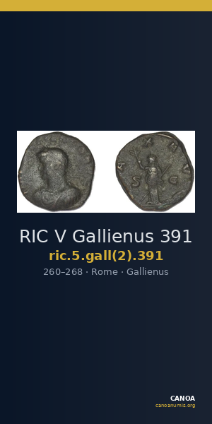 RIC V Gallienus 391 — CANOA