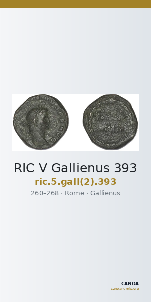 RIC V Gallienus 393 — CANOA