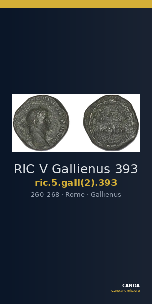 RIC V Gallienus 393 — CANOA