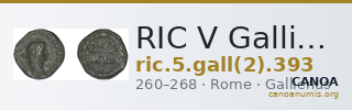 RIC V Gallienus 393 — CANOA