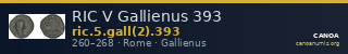 RIC V Gallienus 393 — CANOA