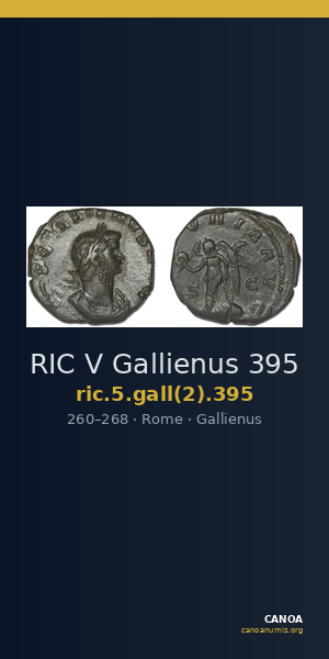 RIC V Gallienus 395 — CANOA