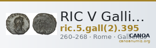 RIC V Gallienus 395 — CANOA