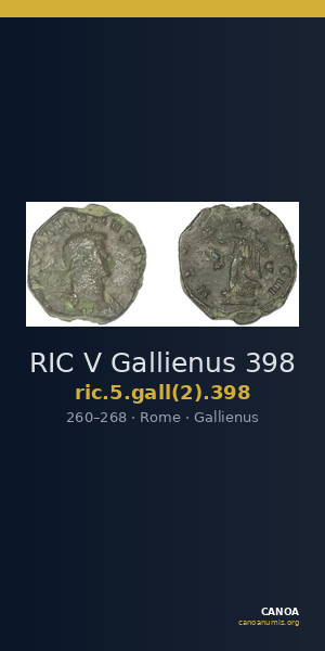 RIC V Gallienus 398 — CANOA