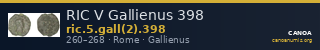 RIC V Gallienus 398 — CANOA