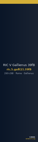 RIC V Gallienus 39fB — CANOA