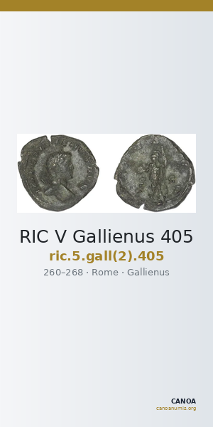 RIC V Gallienus 405 — CANOA
