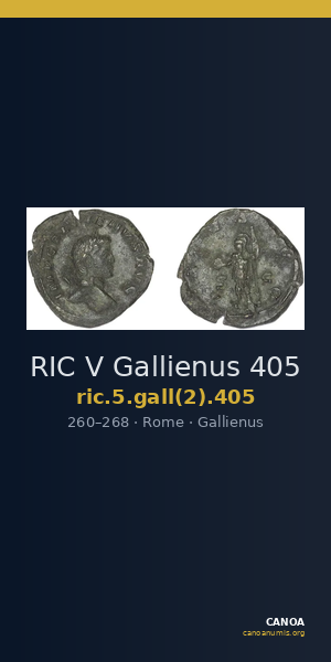 RIC V Gallienus 405 — CANOA