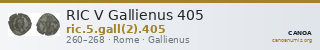 RIC V Gallienus 405 — CANOA