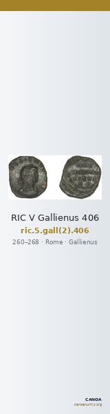 RIC V Gallienus 406 — CANOA