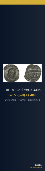 RIC V Gallienus 406 — CANOA