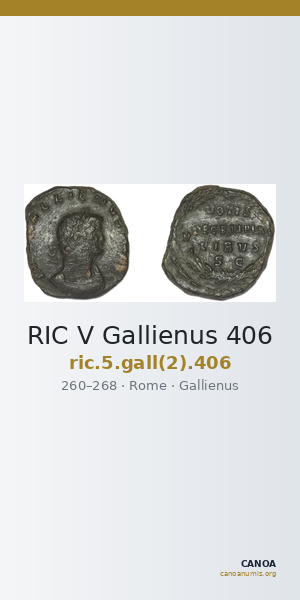 RIC V Gallienus 406 — CANOA