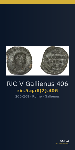 RIC V Gallienus 406 — CANOA