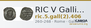 RIC V Gallienus 406 — CANOA