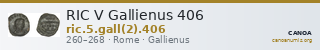 RIC V Gallienus 406 — CANOA