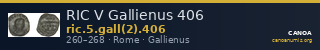 RIC V Gallienus 406 — CANOA