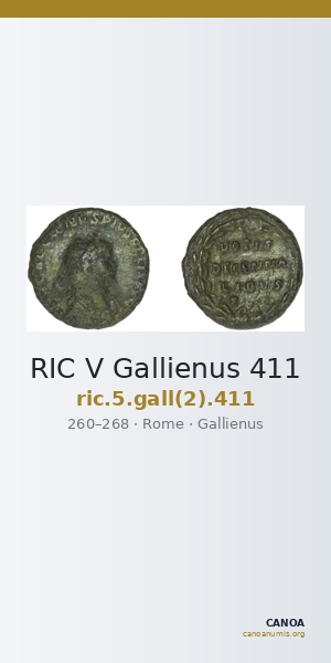 RIC V Gallienus 411 — CANOA